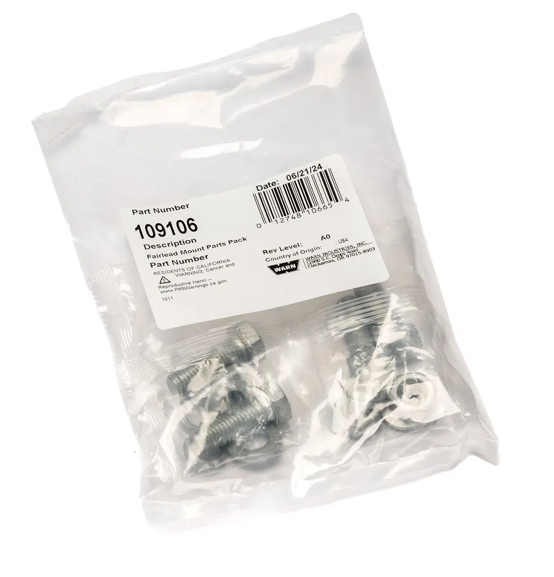WARN Industries Fairlead Mount Parts Pack (Part Number 109106)