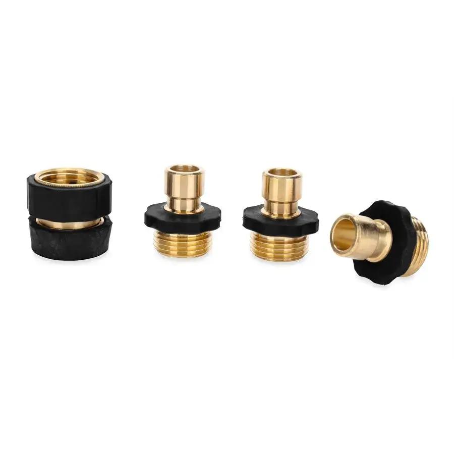 Camco Quik Hose Connect Brass - Easy-to-Use RV Water Connection Adapter by CAMCO