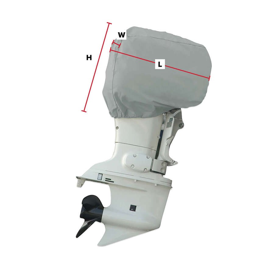 Carver 70003F10 100 HP Outboard Motor Cover in Gray