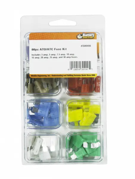 Wirthco ATO/ATC Fuse Kit - 80 Pieces for Reliable Circuit Protection