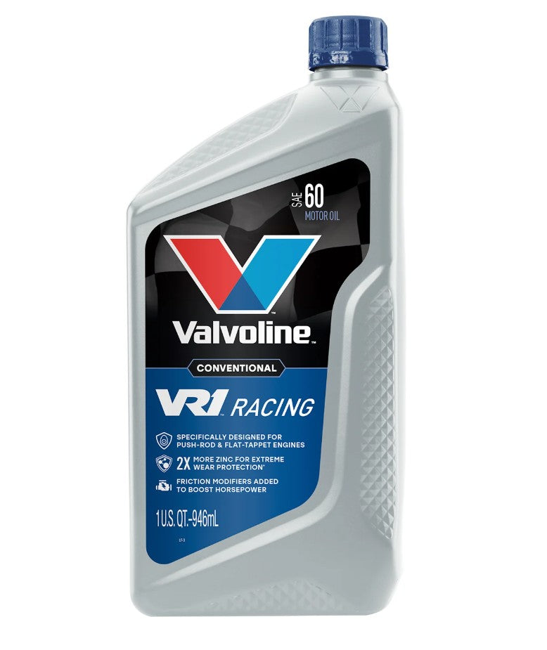 Valvoline VR1 Racing 60 6/1 Quart Case – High-Performance Motor Oil