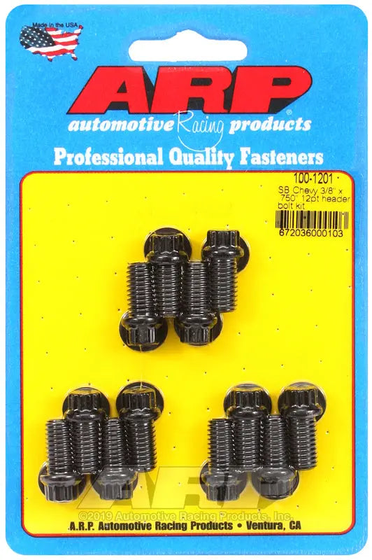 ARP HDR Bolt Kit SBC 3/8 x 0.750 - High-Strength Fasteners for Automotive Applications