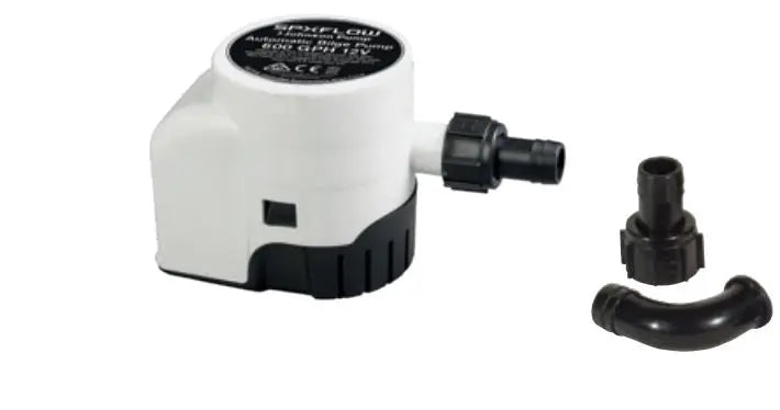 Johnson Pump Ultima Bilge Pump 600 GPH 12V with Switch – Reliable Marine Bilge Pump