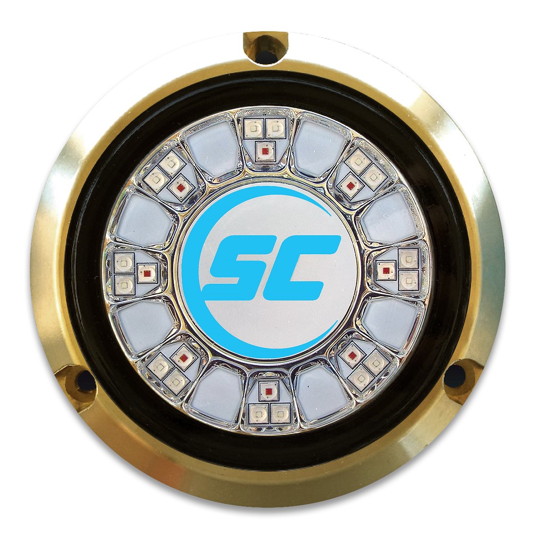 Shadow-Caste SCR-24 Bimini Blue Underwater Light</br>Premium Marine LED Lighting for Boats