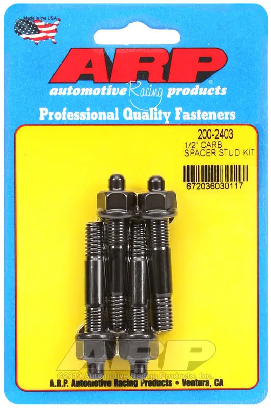 ARP 2002403 1/2 Carb Spacer Standard Kit for Enhanced Performance