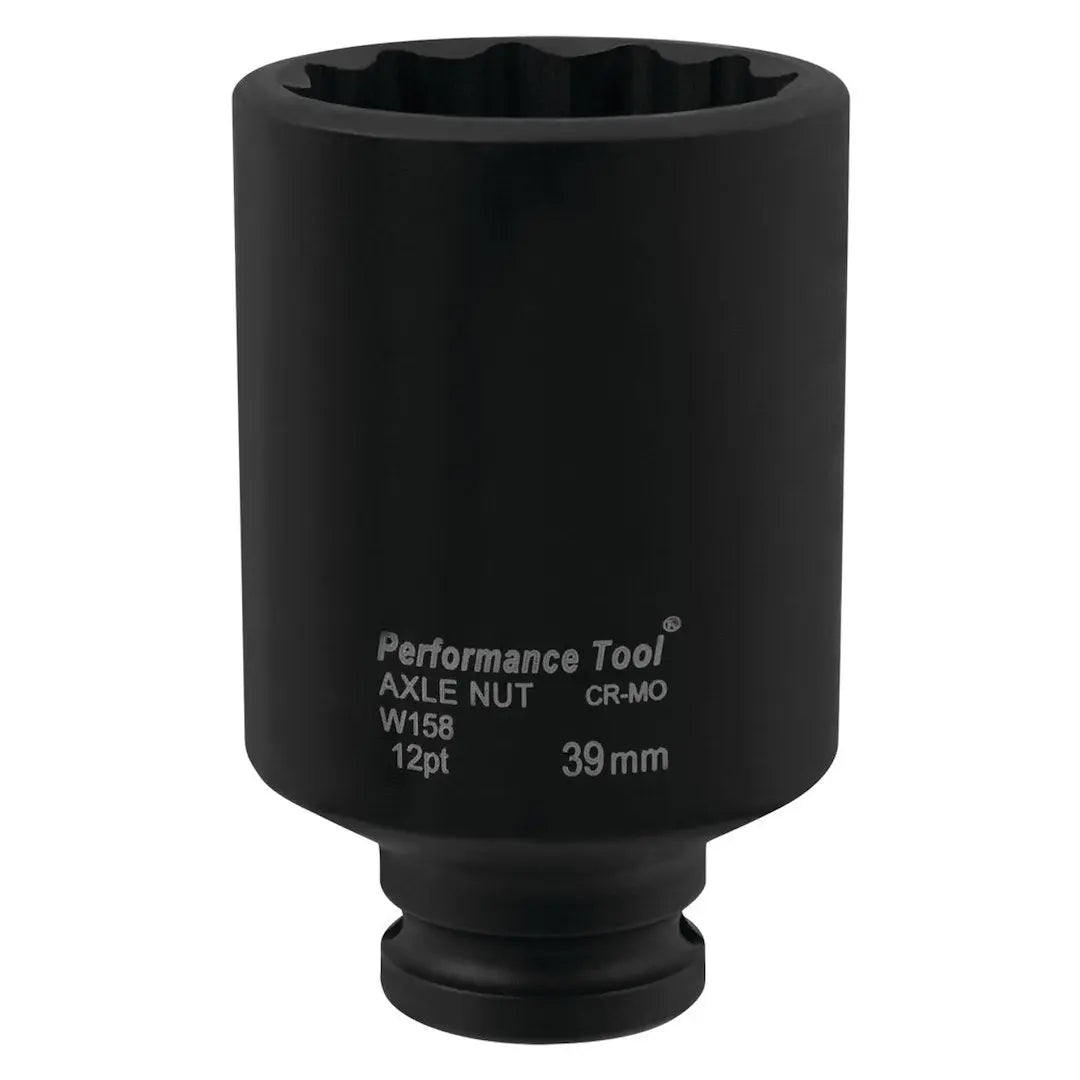Perform Tool W158 39mm Axle Nut Socket for Heavy-Duty Vehicle Maintenance