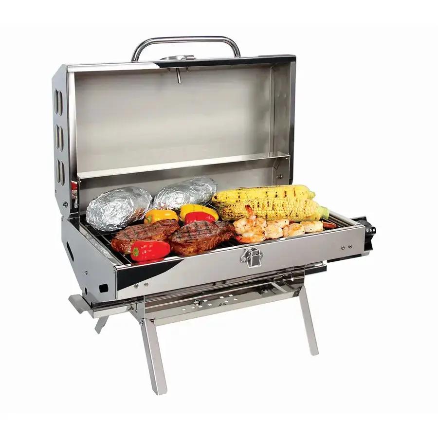 Camco Olympian 5500 SS RV Grill - Durable Stainless Steel Camping Grill by CAMCO