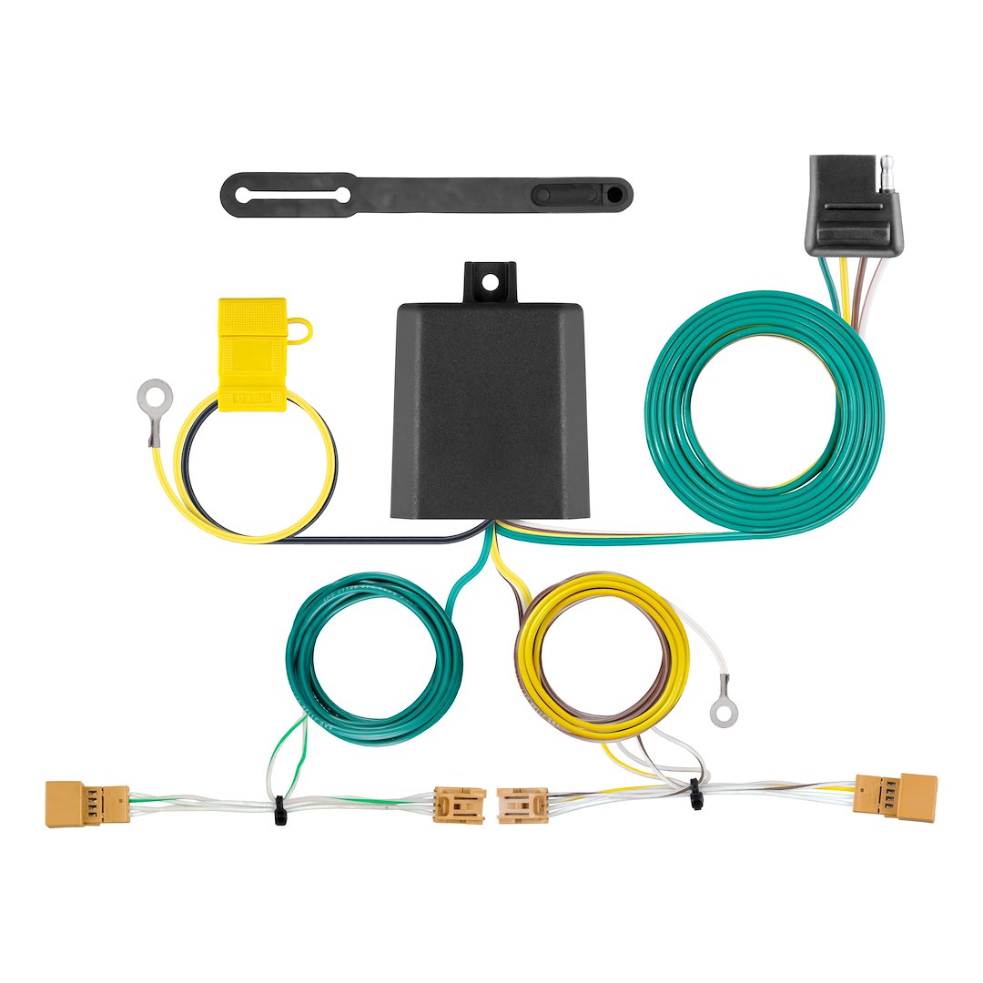 CURT Manufacturing 56404 Custom 4-Way Flat Trailer Wiring Harness