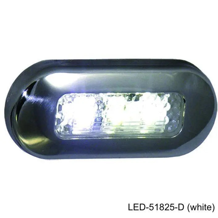 T-H Marine White Oblong Courtesy LED (Part Number LED51825DP)