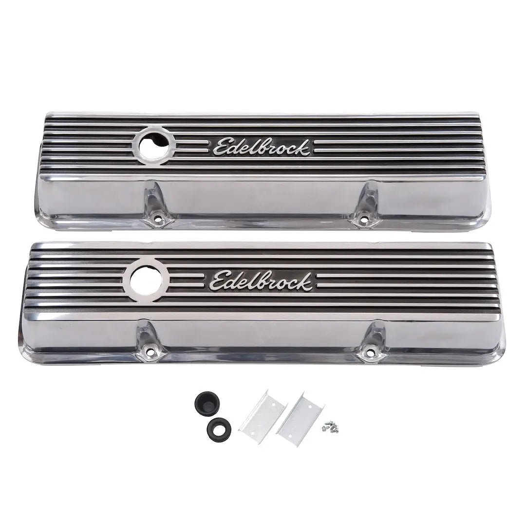 Edelbrock VC Elite II SBC Short Pulled Valve Cover - Part Number 4262