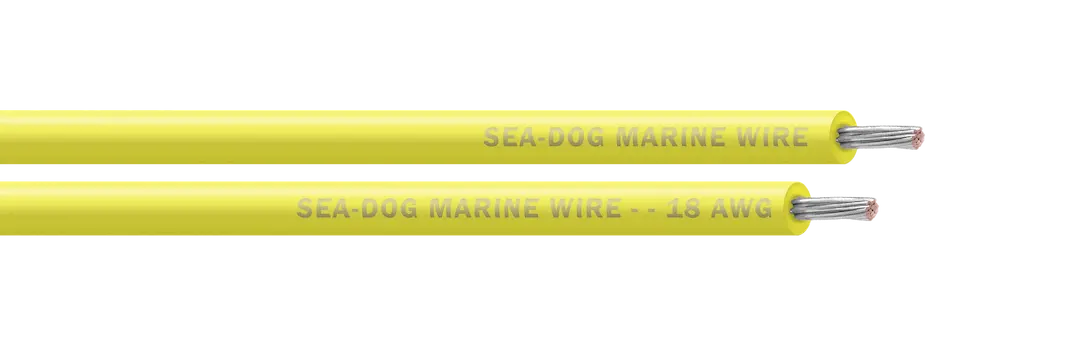 Sea Dog 8018032 18 AWG Yellow 100 ft Primary Wire for Marine and RV Applications