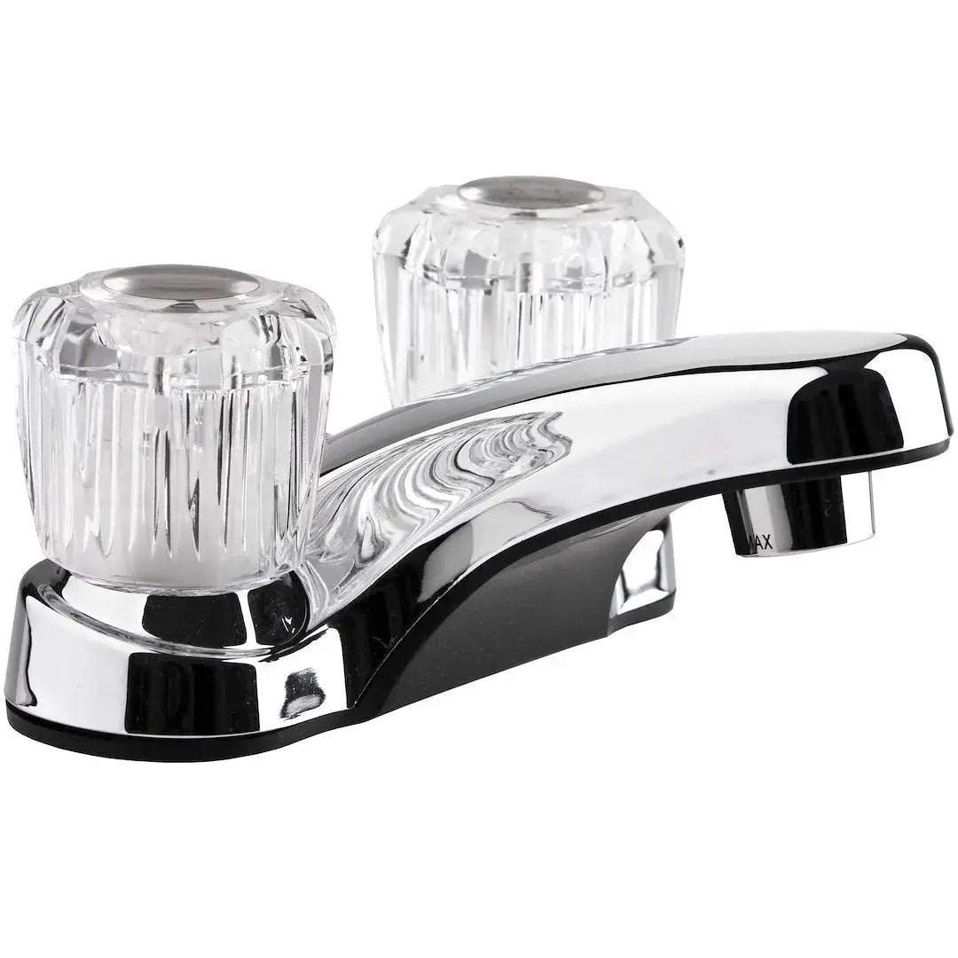 DURA FAUCET DFPL700ACP Crystal Spray Bathroom Faucet with Chrome Finish by DURA FAUCET