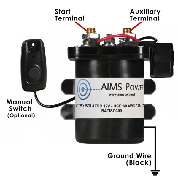 AIMS Power 300A Battery Isolator - Reliable Power Management Solution