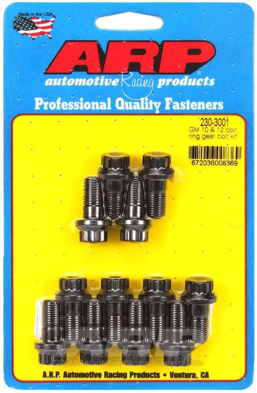 ARP Ring Gear Bolt Kit - Part Number 2303001 for High-Performance Automotive Applications