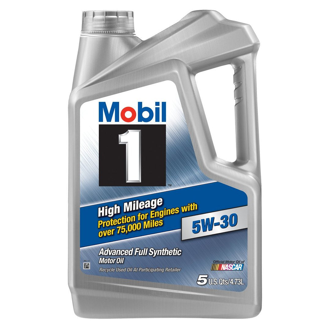 Mobil M1 5W30 High Mileage Motor Oil - 3 Quarts