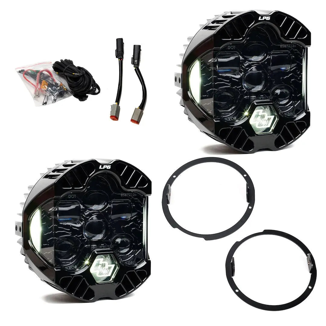BAJA DESIGNS 448310 Jeep JK DOT LP6 Headlight for 2007-2018 Jeep Wrangler