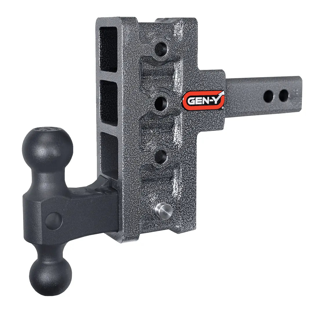 GEN-Y HITCH Mega-Duty 2' Shank with 5' Offset Drop – Heavy Duty Trailer Hitch Adapter