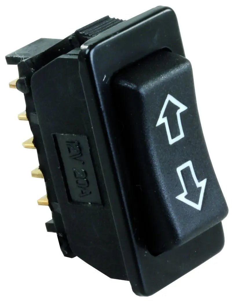 JR Products 12V Black Furniture Switch - Reliable Control for Your RV or Marine Applications
