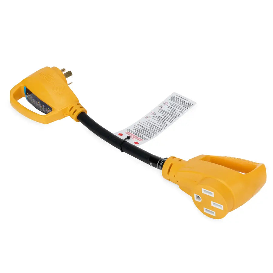 Camco PowerGrip Dogbone 18' 30A/50A Adapter with NEMA Connections by CAMCO