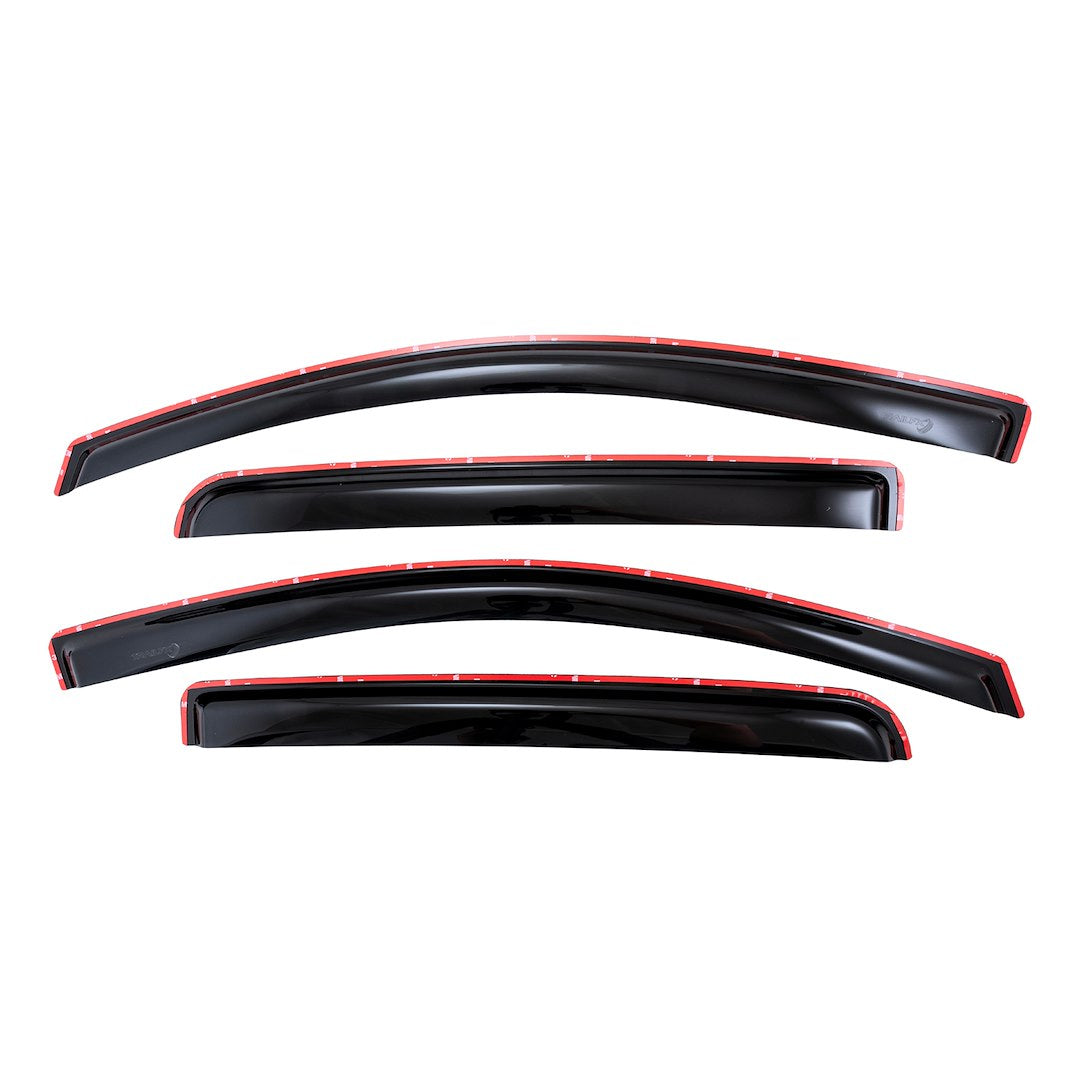 TrailFX In-Channel Window Vents Smoke 4-Piece for Chevy Colorado and GMC Canyon (Part #4995IC)