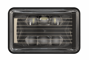 JW Speaker 8800-LB-12/24 DOT/ECE RHT HTD Black LED Headlight
