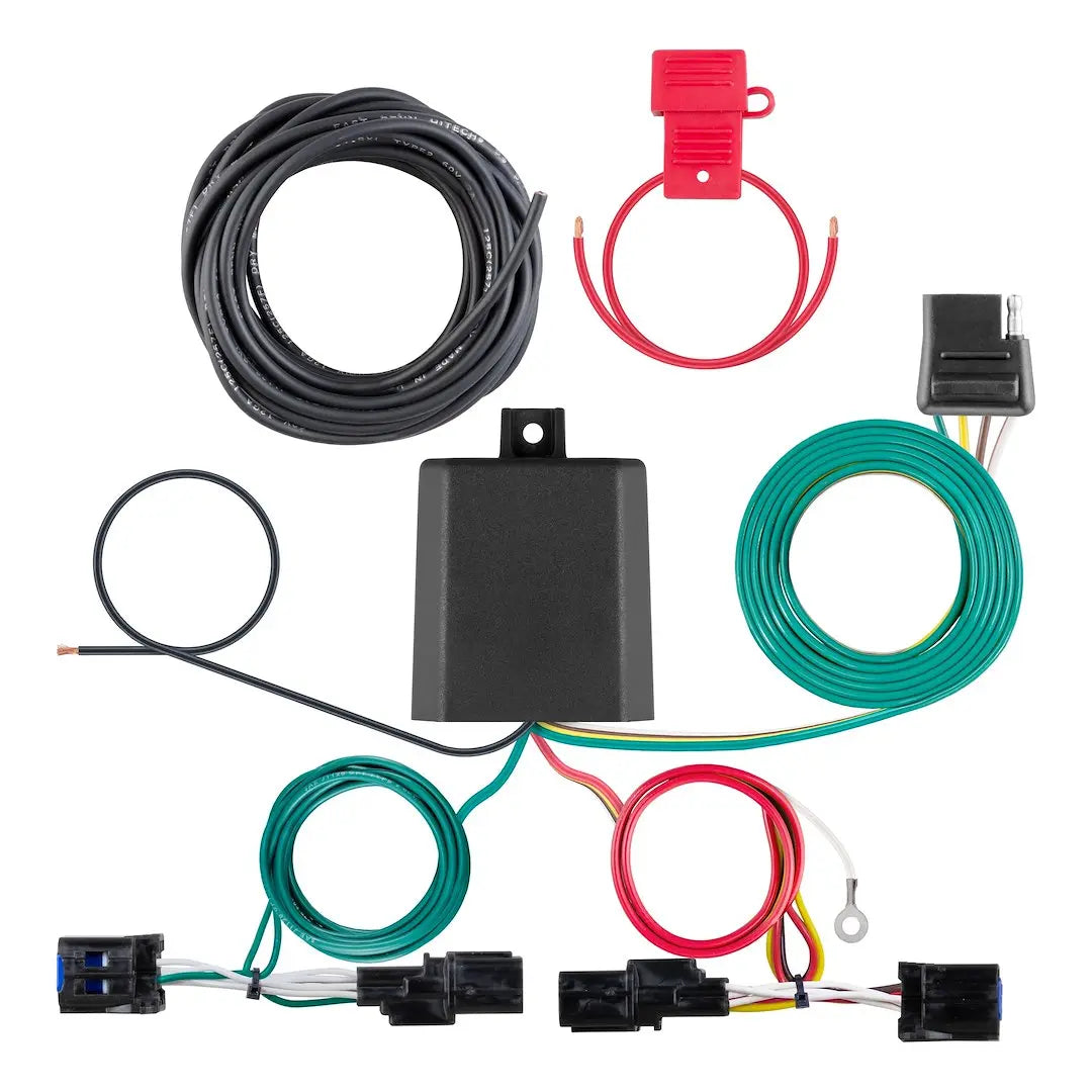 CURT Manufacturing Custom Wiring Harness 4-Way Flat Outlet - Reliable Trailer Electrical Connection