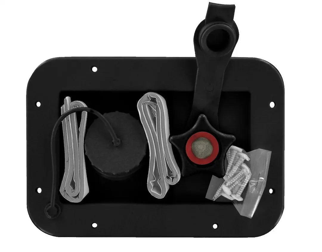 Valterra LLC Rectangular Flange Black CD - Part A012001BKV for Plumbing Applications