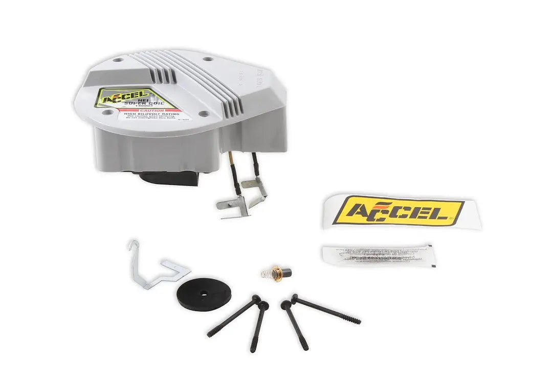 ACCEL HEI Spark Coil and Wire Retainer Part 140003 for Improved Ignition System Performance