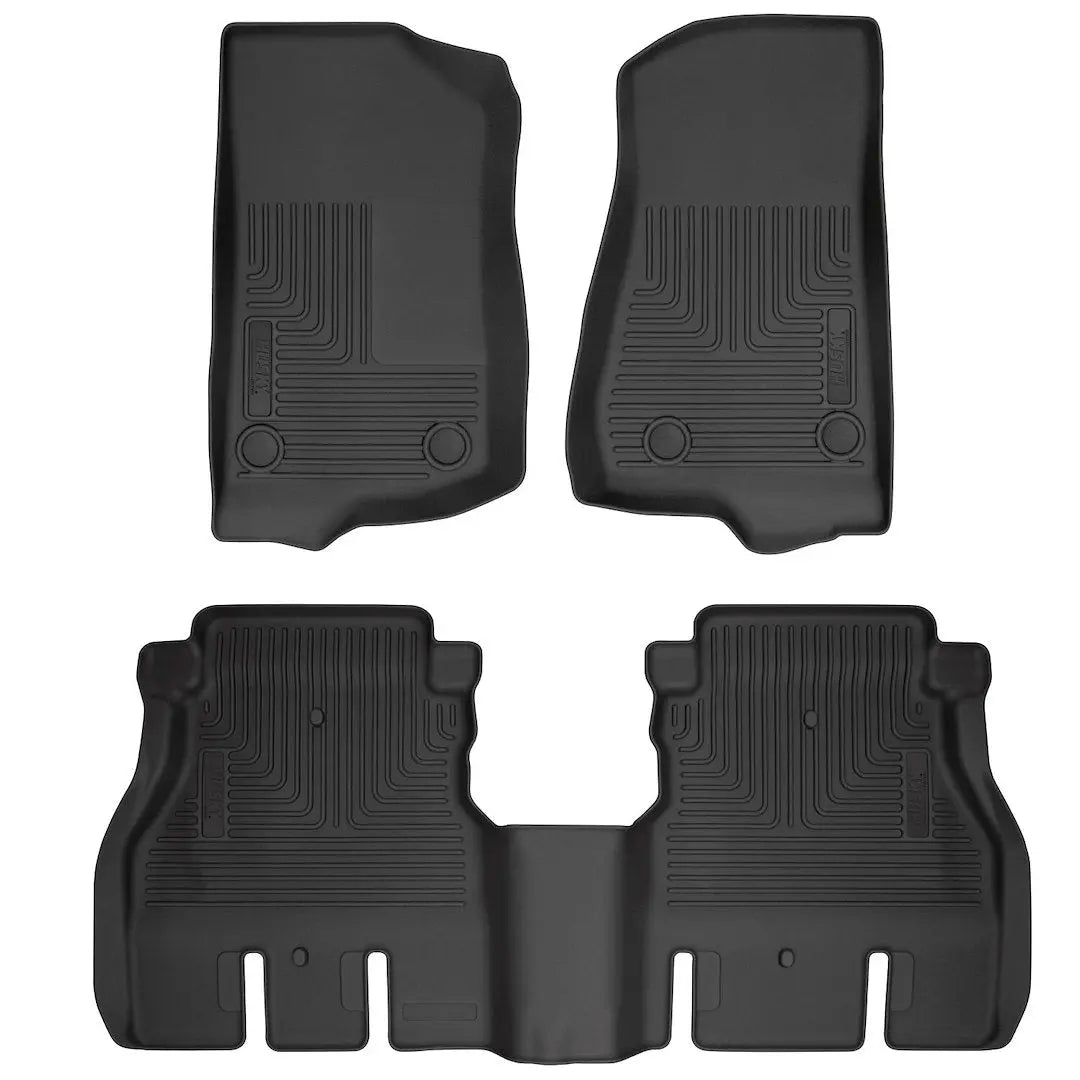 HUSKYLINER WB Front & Second Seat Floor Liner for Jeep Wrangler (2018-2025)