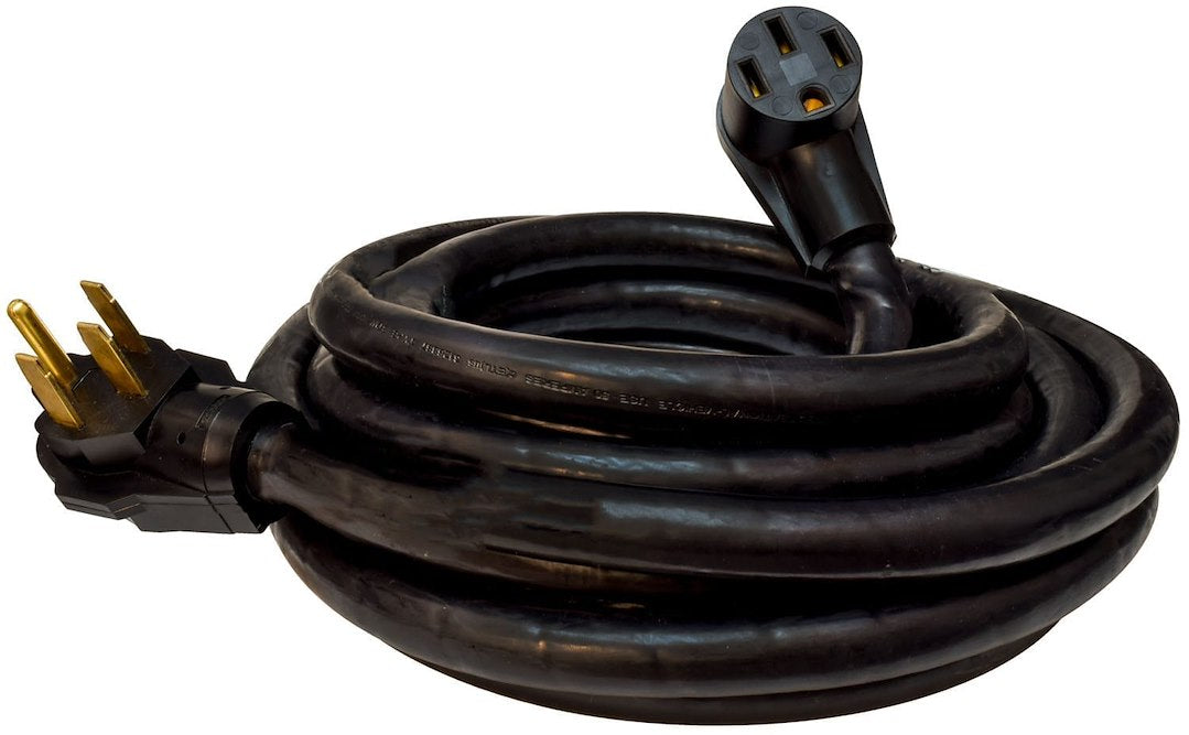 Valterra LLC 50A 25-foot Extension Cord in Black - Heavy Duty Power Cable
