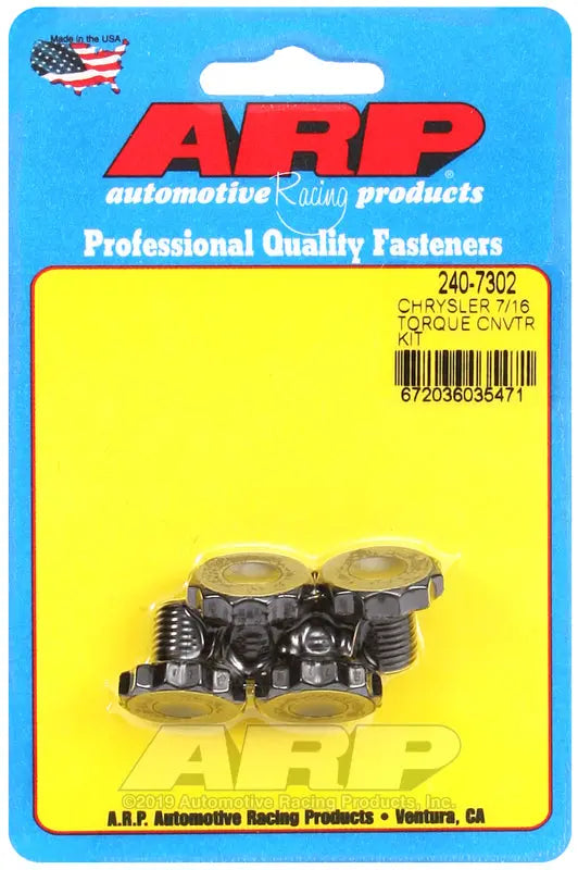 ARP Torque Converter Bolt Kit - Part Number 2407302 for Automotive Applications