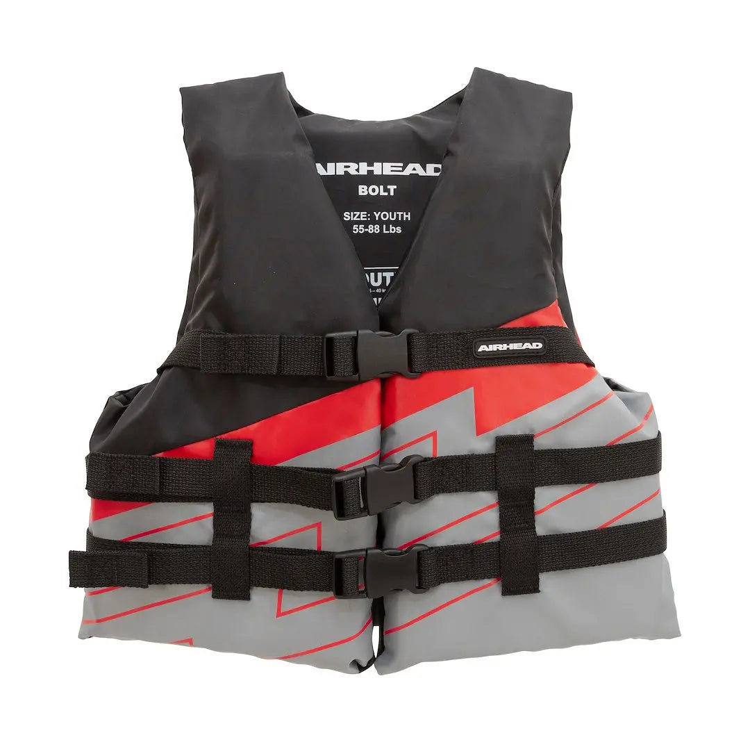 AIRHEAD Bolt 4-Buckle Life Vest – Comfortable and Secure Personal Flotation Device