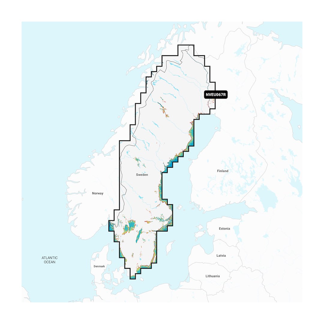 Garmin Carto Sweden Lakes & Rivers Navigation Map (Part #010C126200)