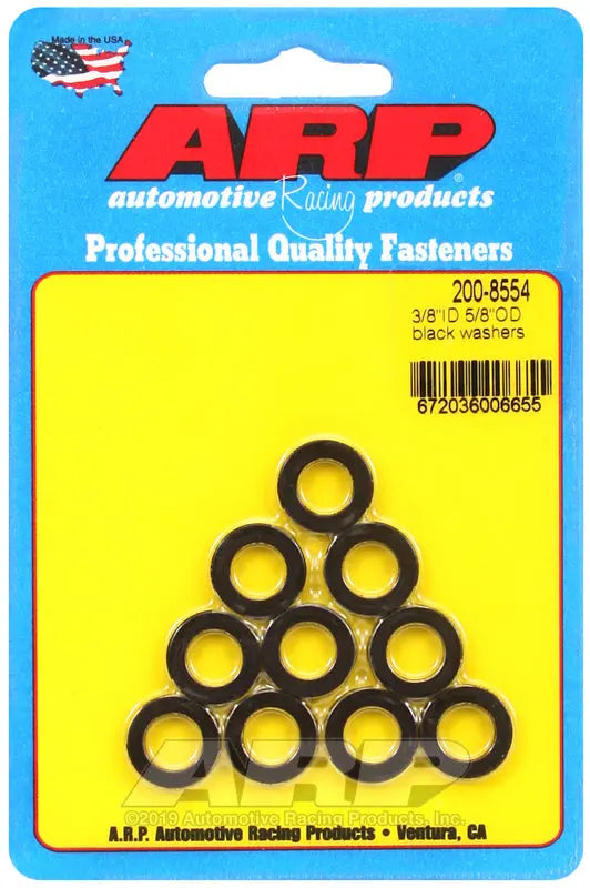 ARP Black Washers - Part Number 2008554 for Automotive Applications