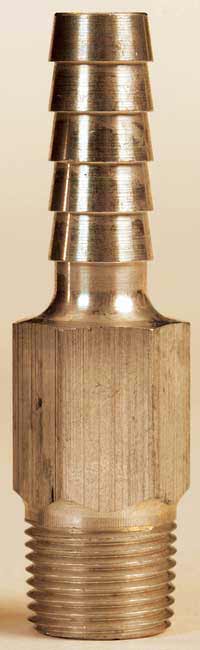 MOELLER 03380710 Brass Anti-Siphon Valve, 3/8 in Barb x 1/4 in NPT