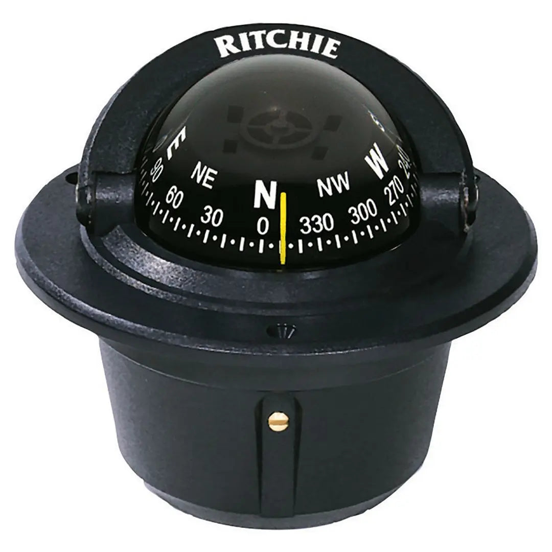 Ritchie Navi F50 Compass Flush Mount 2.75-Inch Dial in Black