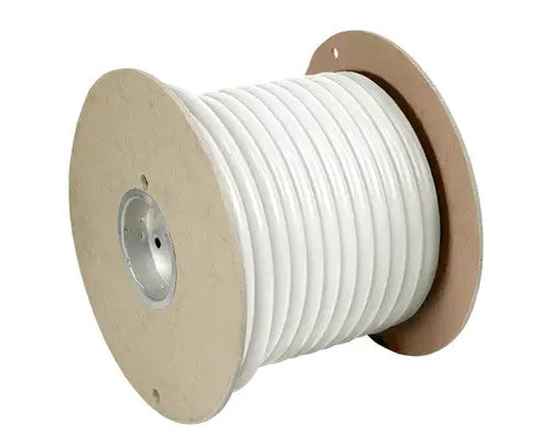 PACER 6 AWG UL White Thermoplastic Copper Wire, 100 ft Roll (Part Number: WUL6WH100)