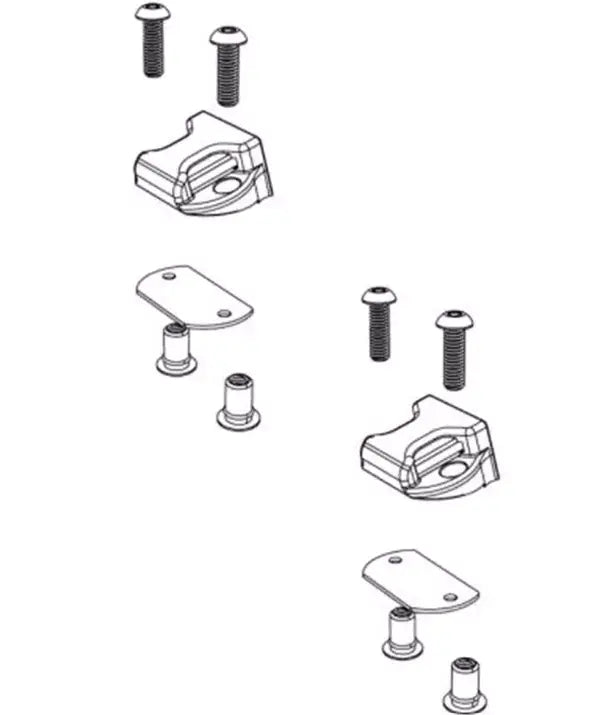 BAK Industries BAKFLIP Top Buckle Kit - Part Number 356A0002 for Bed Cover Security