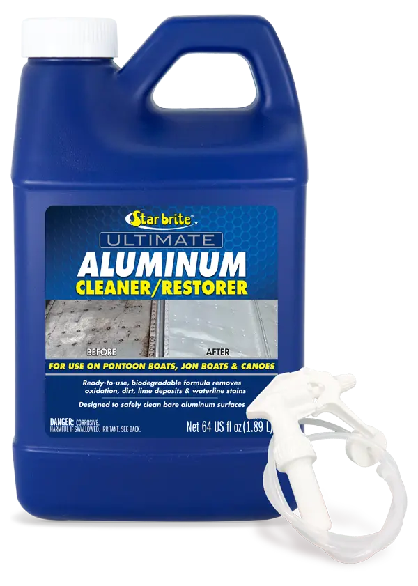 Star Brite Ultimate Aluminum Cleaner with Sprayer – Effective Marine Aluminum Cleaning Solution