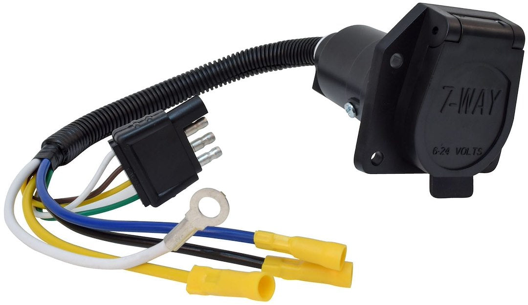 Valterra LLC A107084VP 7-Way and 4-Way Pre-Wired Trailer Connector Harness
