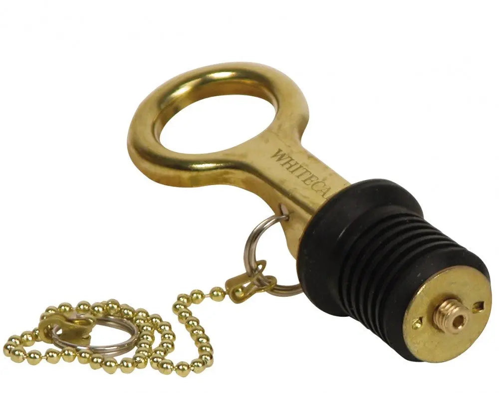 Whitecap Industries 1' Brass Bailer Plug with Lever for 8' Cha