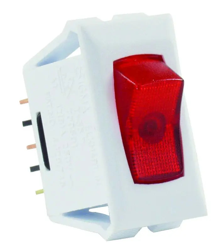 JR Products Ill 12V On/Off Switch with Red/White Indicator - Part Number 12505