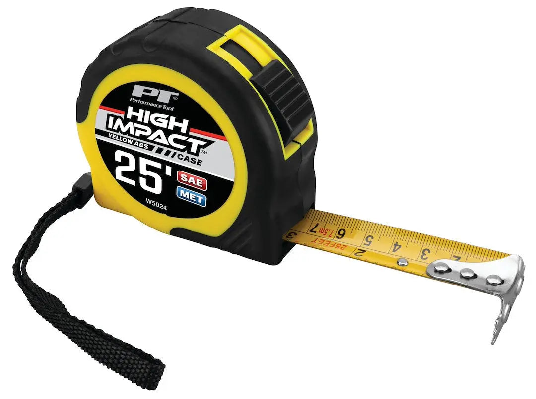Perform Tool W5024 Tape Measure – 25 ft Long, Heavy-Duty Measuring Tool