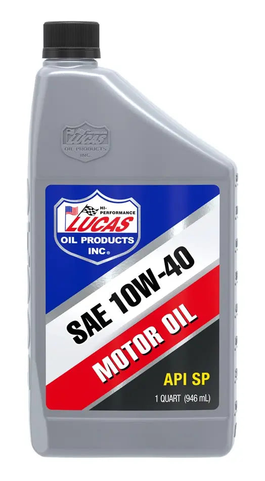 Lucas Oil SAE 10W-40 Motor Oil, 6 Quarts - High-Performance Multi-Grade Engine Oil