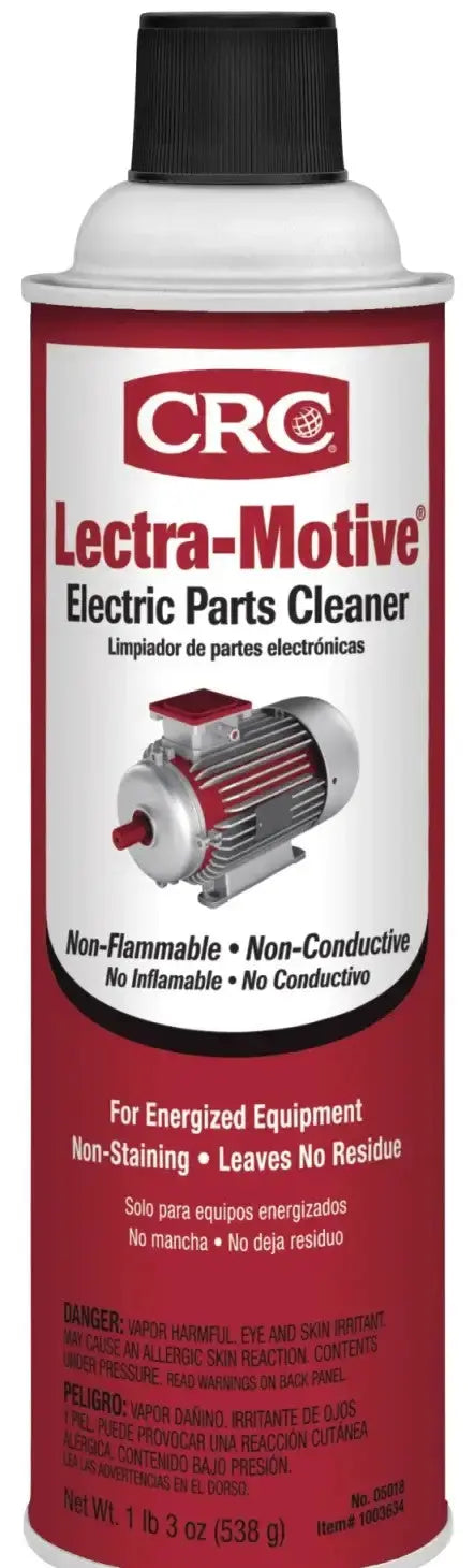 CRC Electric Parts Cleaner 20 oz - Fast Acting Degreaser for Automotive and Mechanical Components