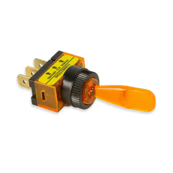 Wirthco 20502 20A Amber Toggle Switch for Industrial Applications