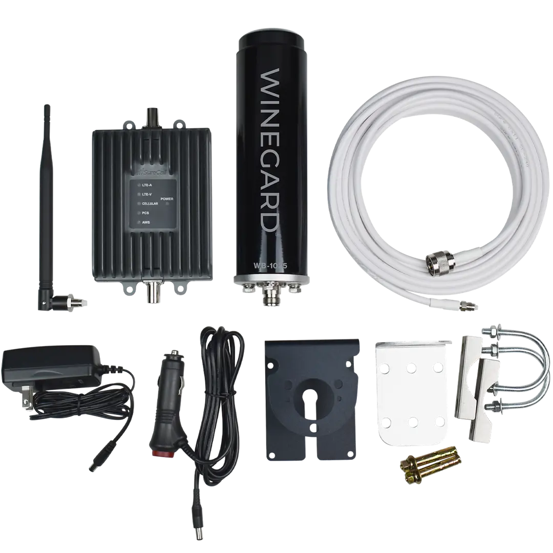 Winegard WB1035 Cell Booster Black AT for Enhanced Cellular Signal