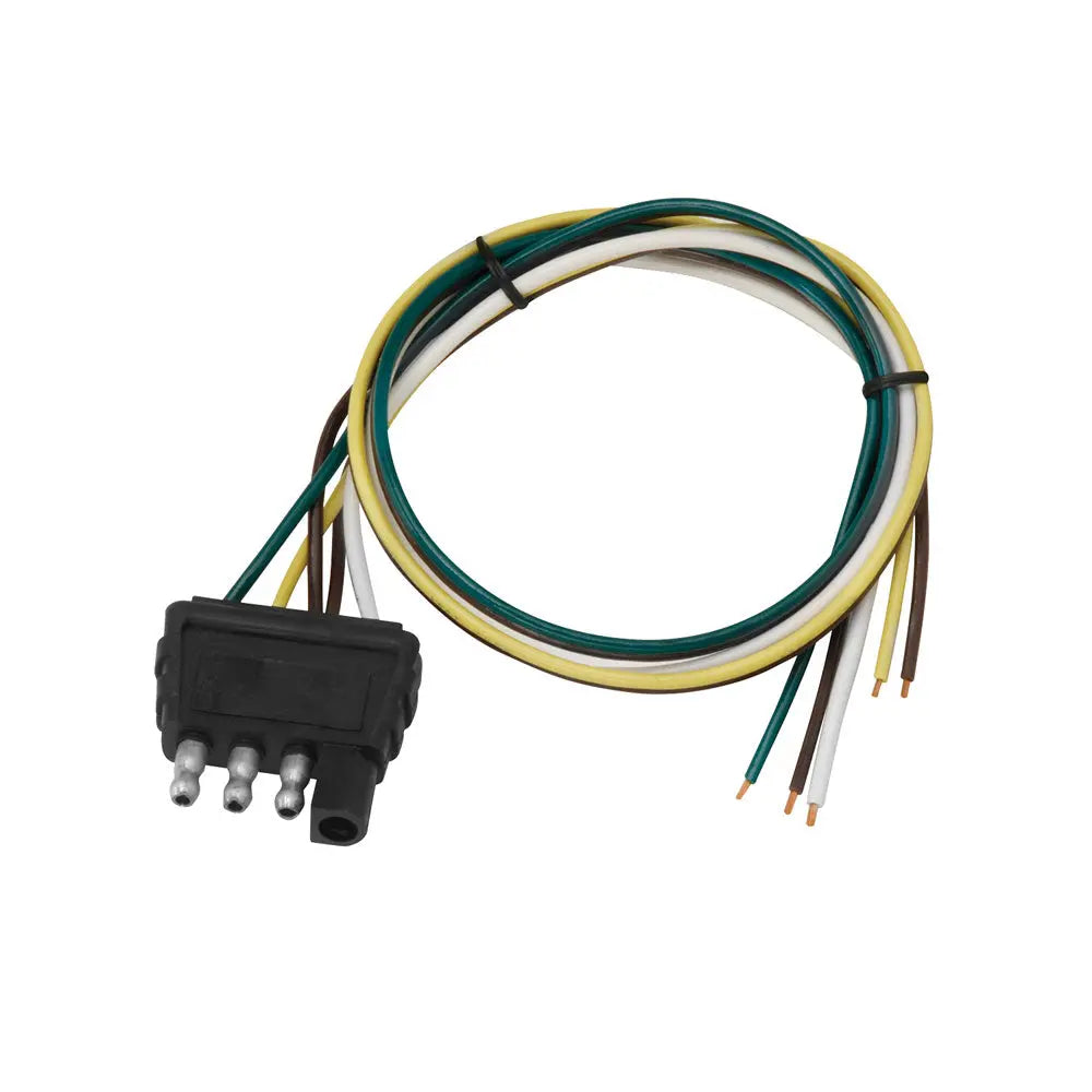 WESBAR 4-Flat Trailer End Connector 18' Wide - Durable Trailer Wiring Accessory