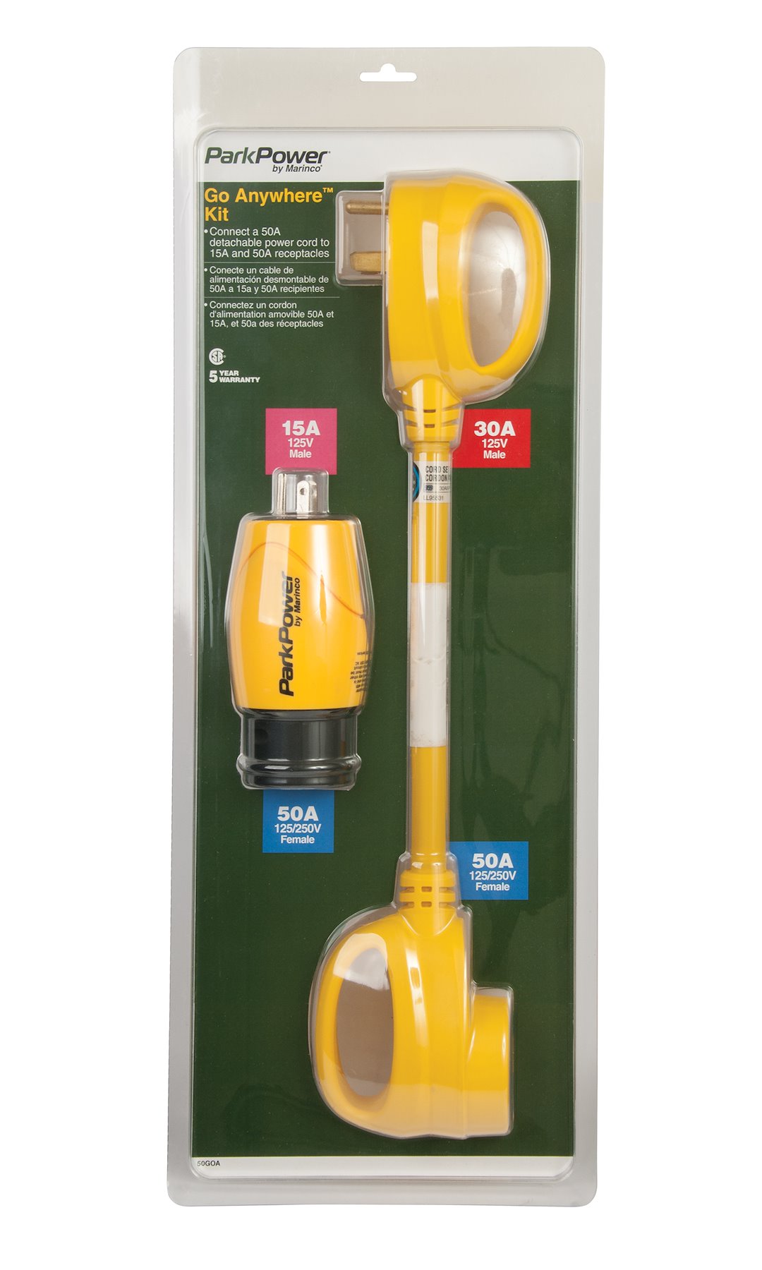 Marinco 50A Go Anywhere Kit – Portable Power Solution for RV and Marine Use