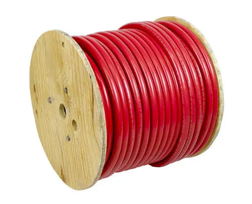 PACER 6 AWG UL Red THHN Wire, 25 Feet - Durable Electrical Cable for Commercial & Residential Use